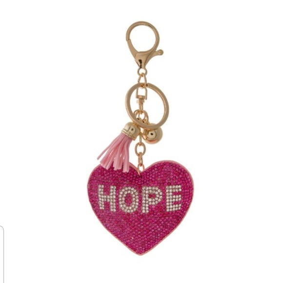 Accessories - Breast Cancer Awareness Key Chain Pink & Gold